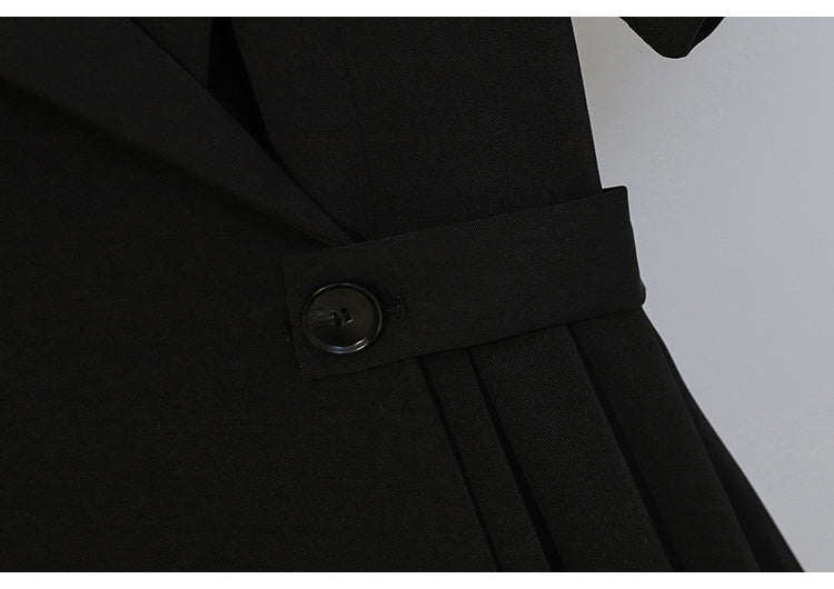 Plus Size Korean Blazer Shirt Dress