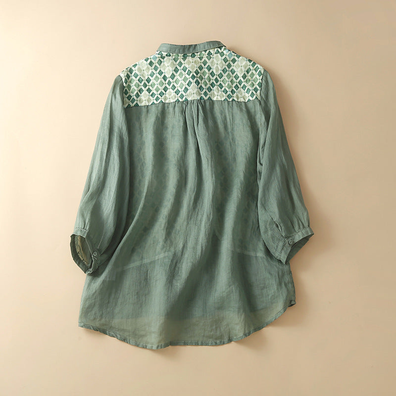 Plus Size Ethnic Blouse
