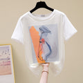 Plus Size Horse Graphic Blouse