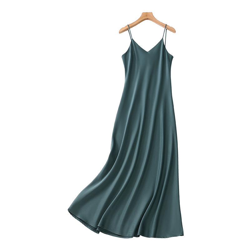 Plus Size Silky Korean Midi Dress