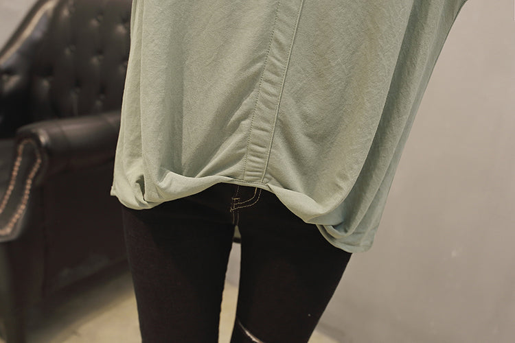 (Special Price!) Plus Size Loose Gathered Blouse