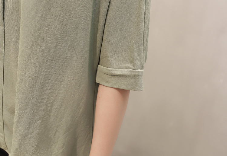 (Special Price!) Plus Size Loose Gathered Blouse
