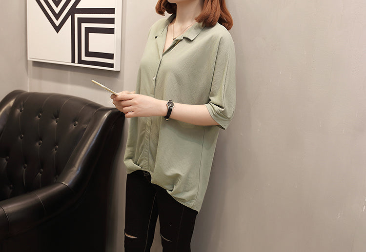 (Special Price!) Plus Size Loose Gathered Blouse