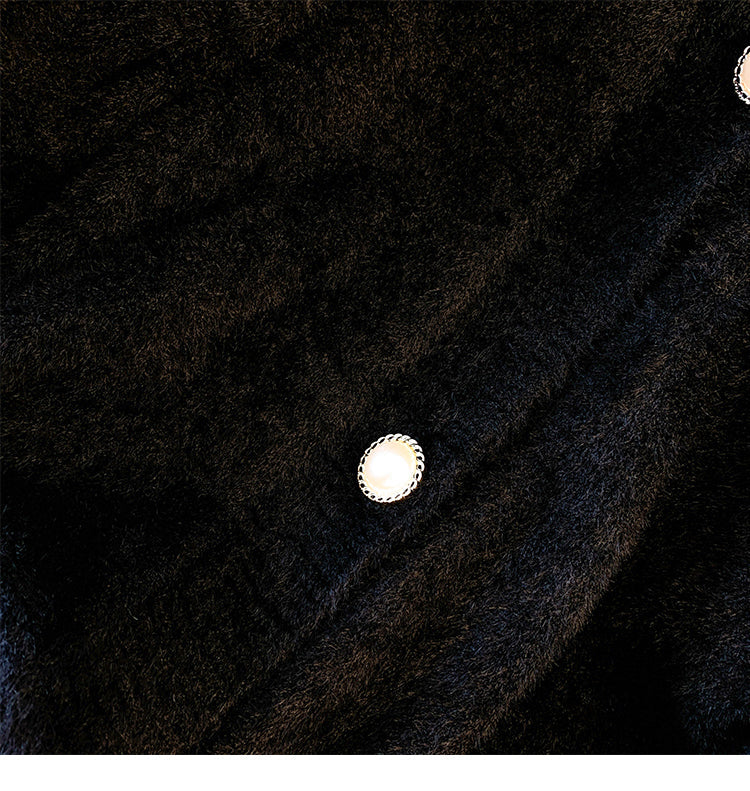 Plus Size Korean Sequin Flowers Sweater Cardigan