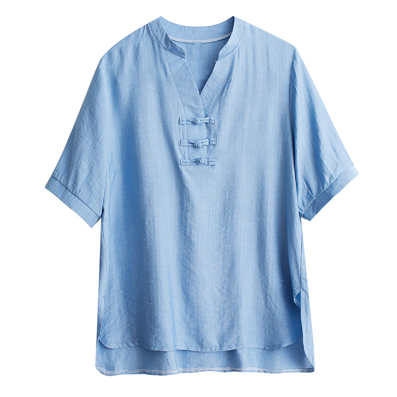 Plus Size Cheongsam Loose Blouse