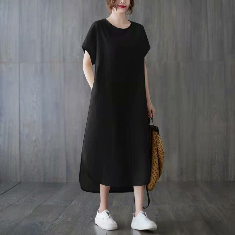(Special!) Plus Size Rounded Hem Midi Dress