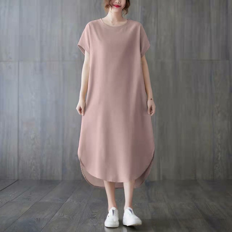 (Special!) Plus Size Rounded Hem Midi Dress
