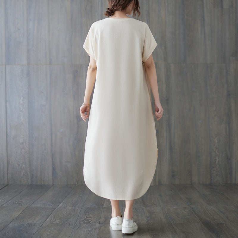 (Special!) Plus Size Rounded Hem Midi Dress