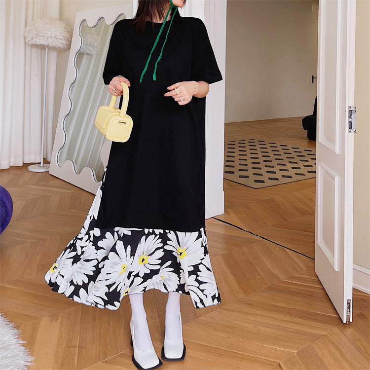 Plus Size Daisy Pleat Layer Midi Dress