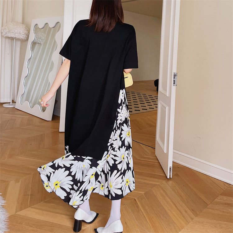 Plus Size Daisy Pleat Layer Midi Dress