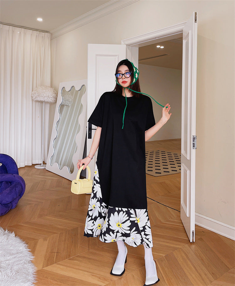 Plus Size Daisy Pleat Layer Midi Dress