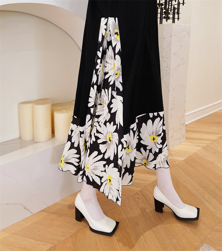 Plus Size Daisy Pleat Layer Midi Dress