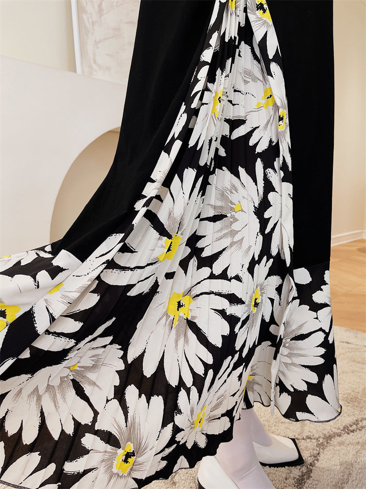 Plus Size Daisy Pleat Layer Midi Dress