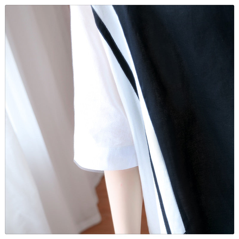 Plus Size Colour Block Shirt Dress
