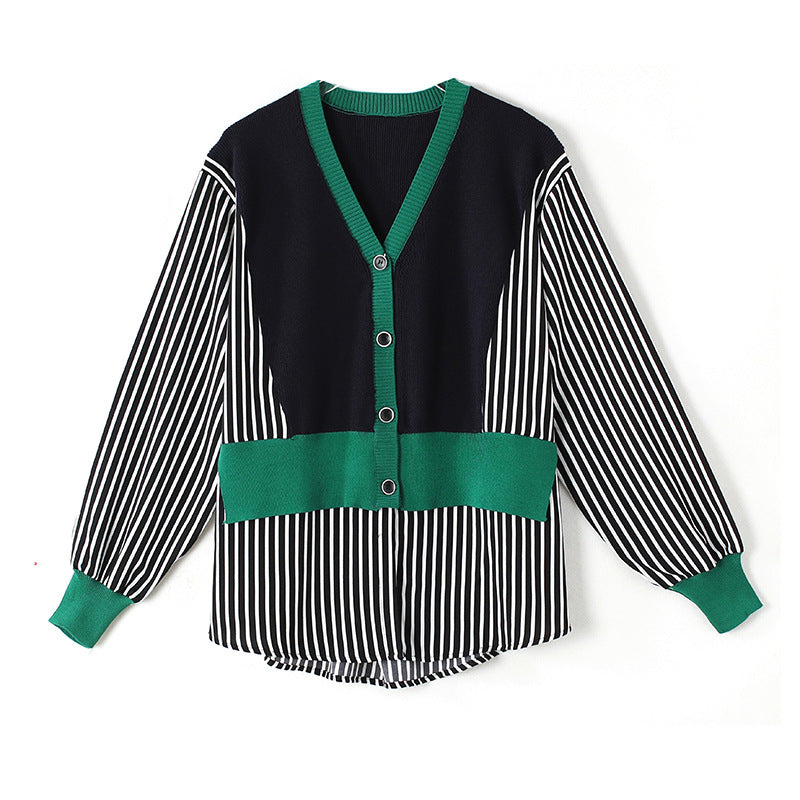Plus Size Stripe Blouse