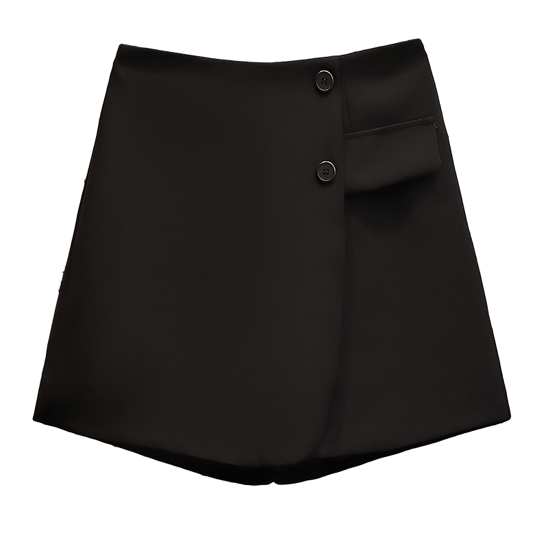 Plus Size Button Skorts
