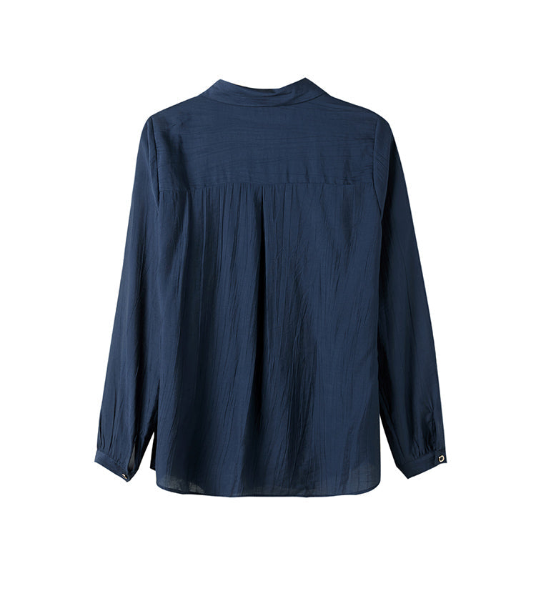 Plus Size Ethnic Pattern Long Sleeve Shirt Blouse