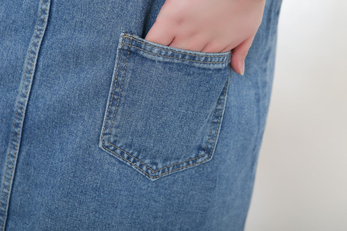 Mila Plus Size Denim Overalls