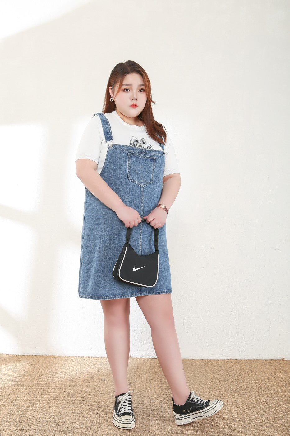 Mila Plus Size Denim Overalls