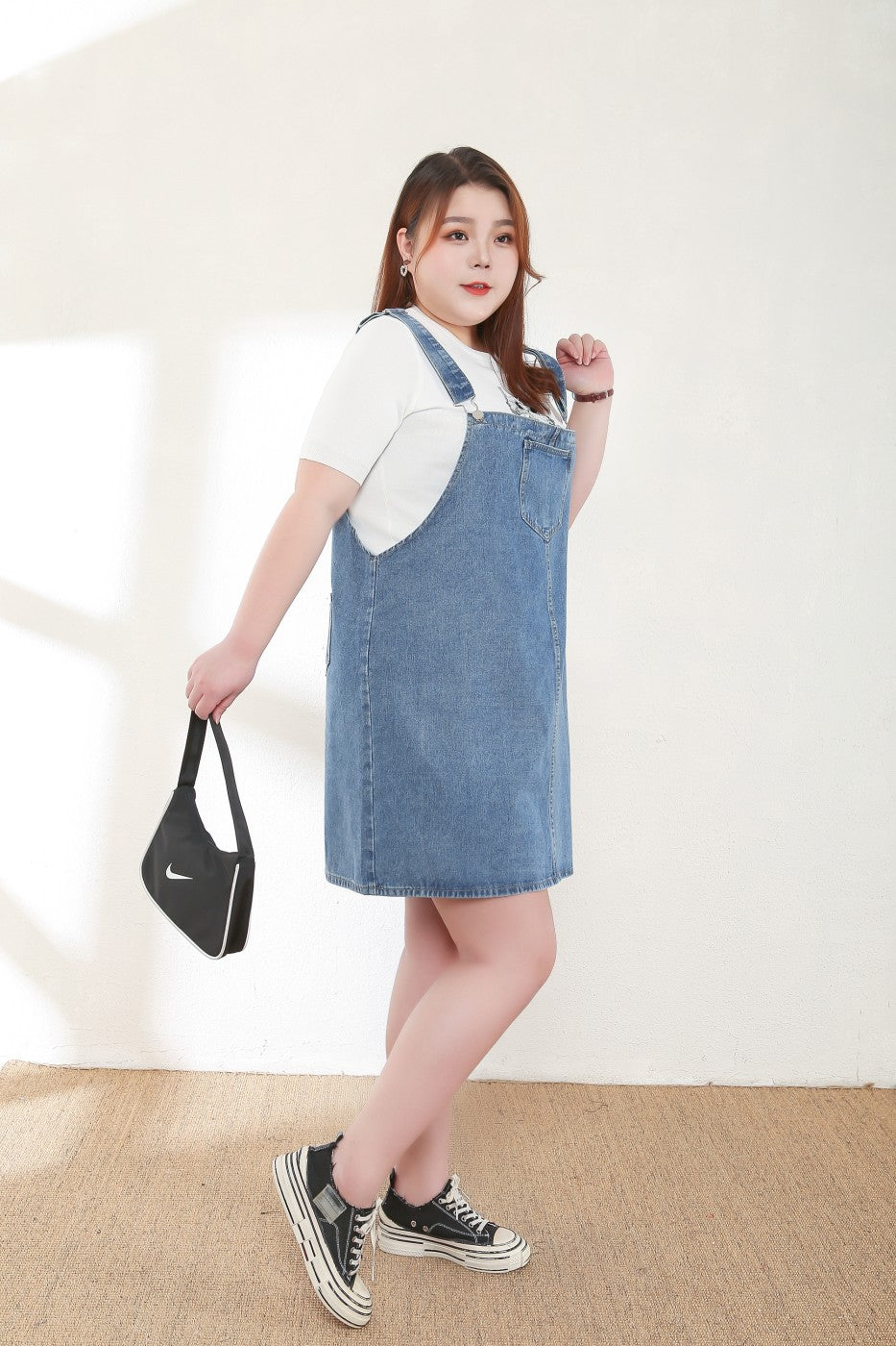 Mila Plus Size Denim Overalls