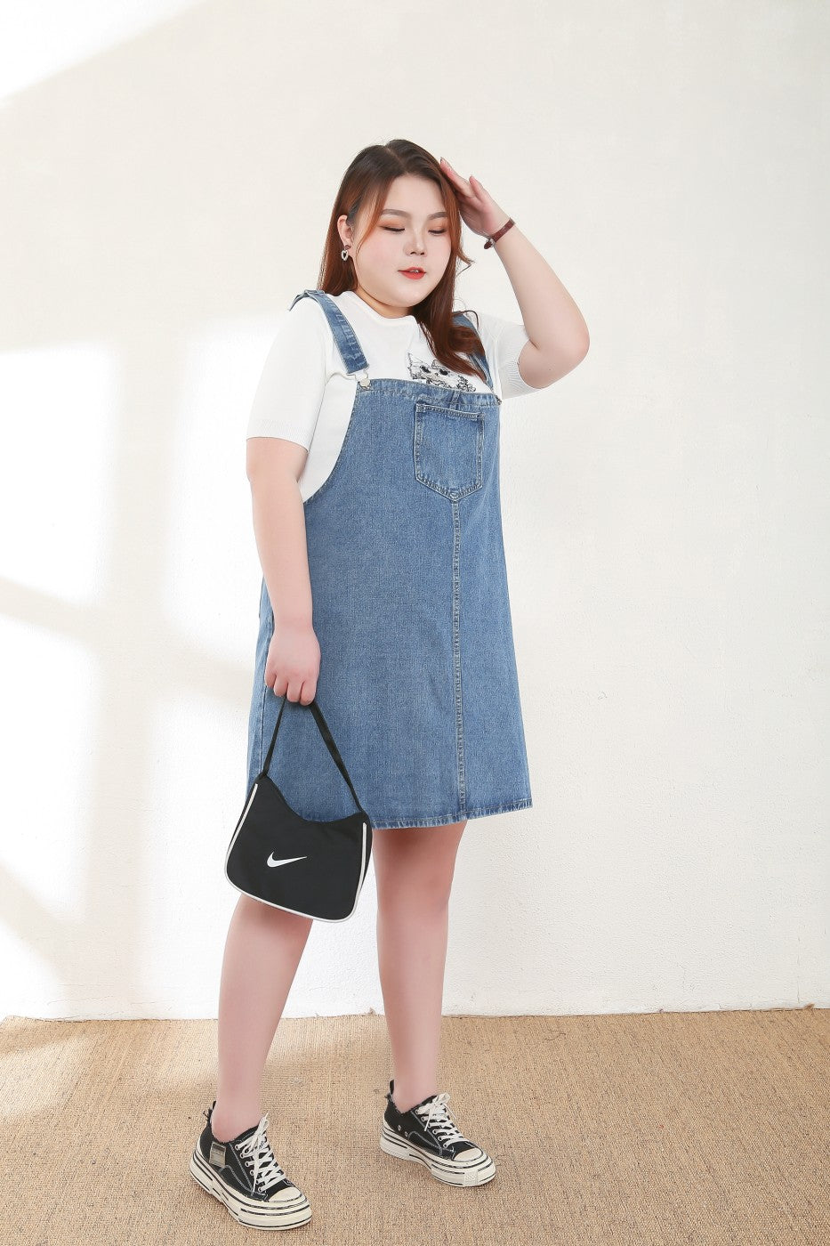 Mila Plus Size Denim Overalls