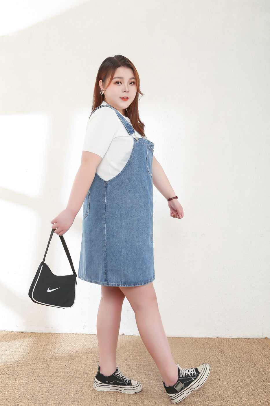 Mila Plus Size Denim Overalls
