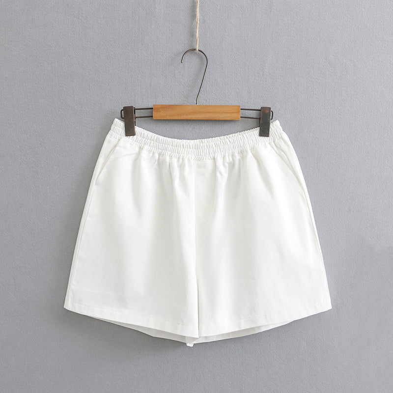 Plus Size Elastic Waist Denim Shorts (EXTRA BIG SIZE)