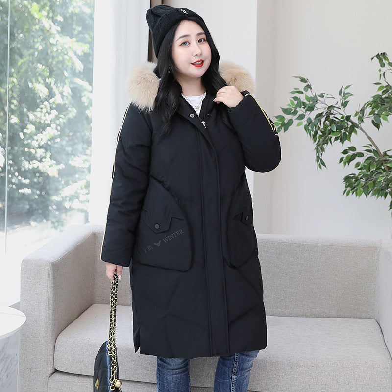 Plus Size Down Long Winter Jacket