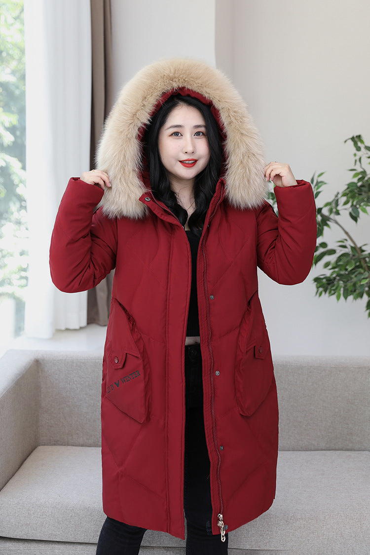 Plus Size Down Long Winter Jacket