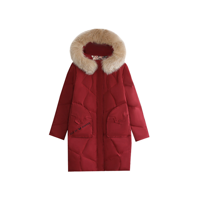 Plus Size Down Long Winter Jacket
