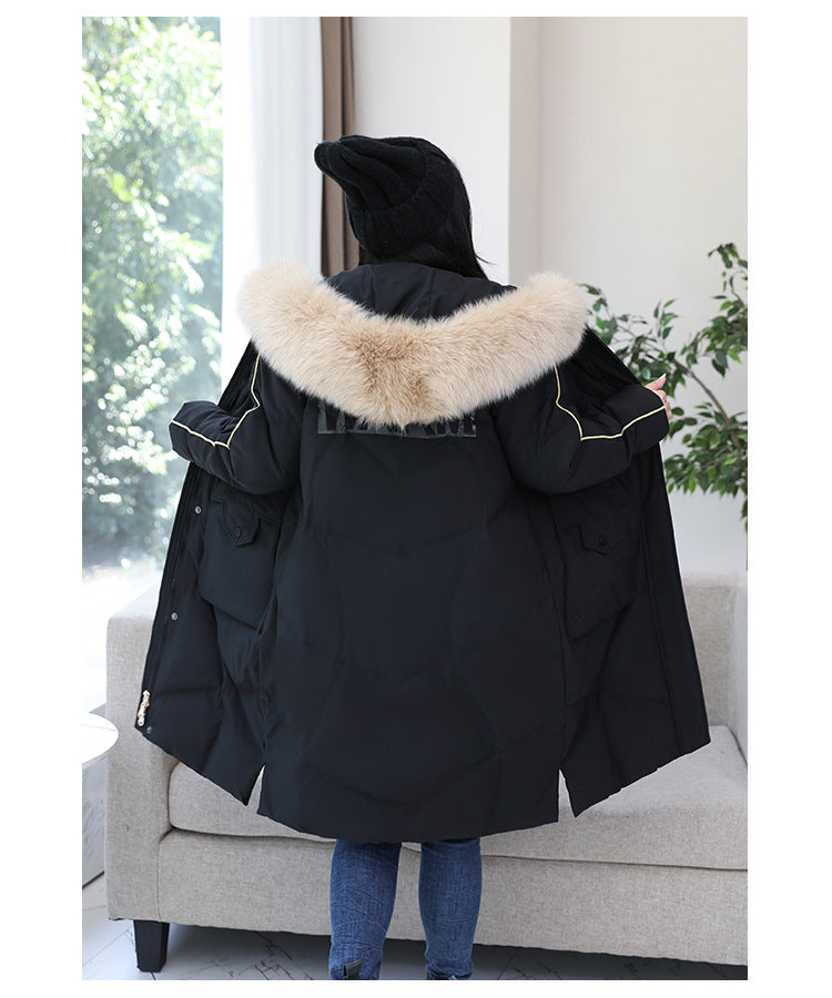 Plus Size Down Long Winter Jacket