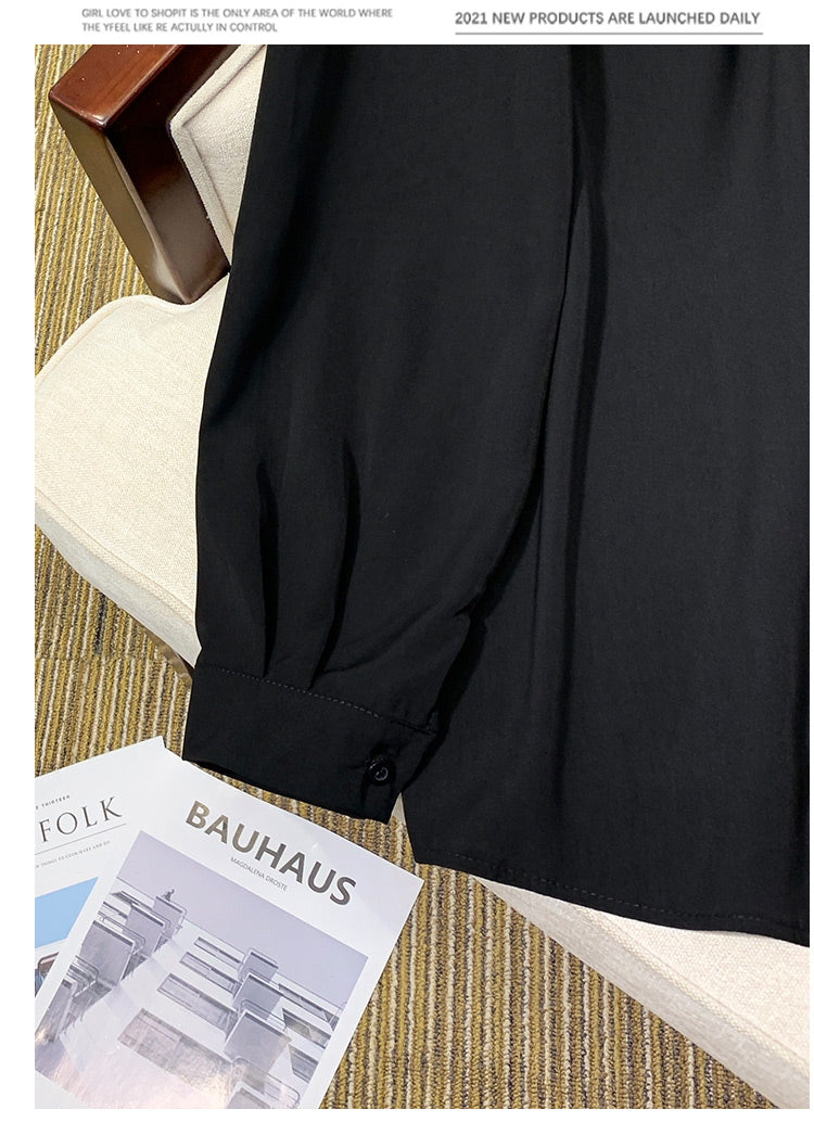 Plus Size Side Tie Peplum Blouse