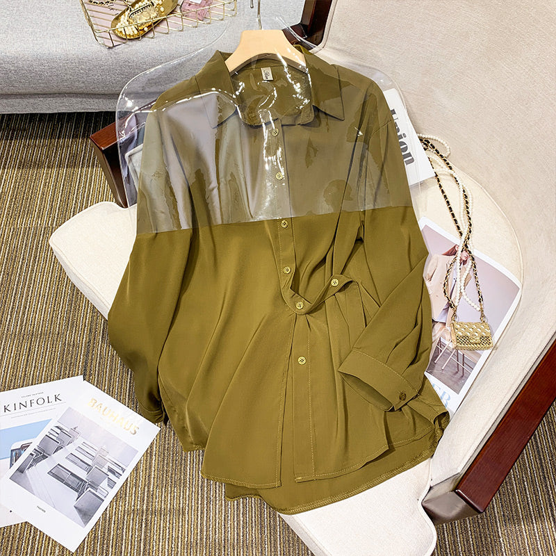 Plus Size Side Tie Peplum Blouse