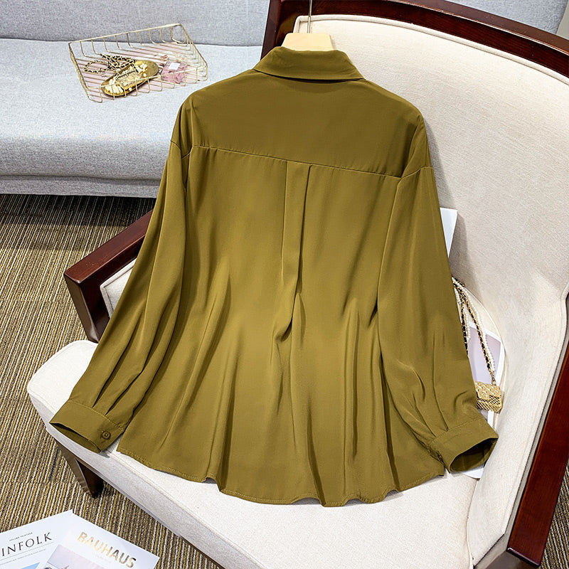 Plus Size Side Tie Peplum Blouse