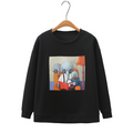 Plus Size Elephant Graphic Thick Sweater (Extra Big Size)