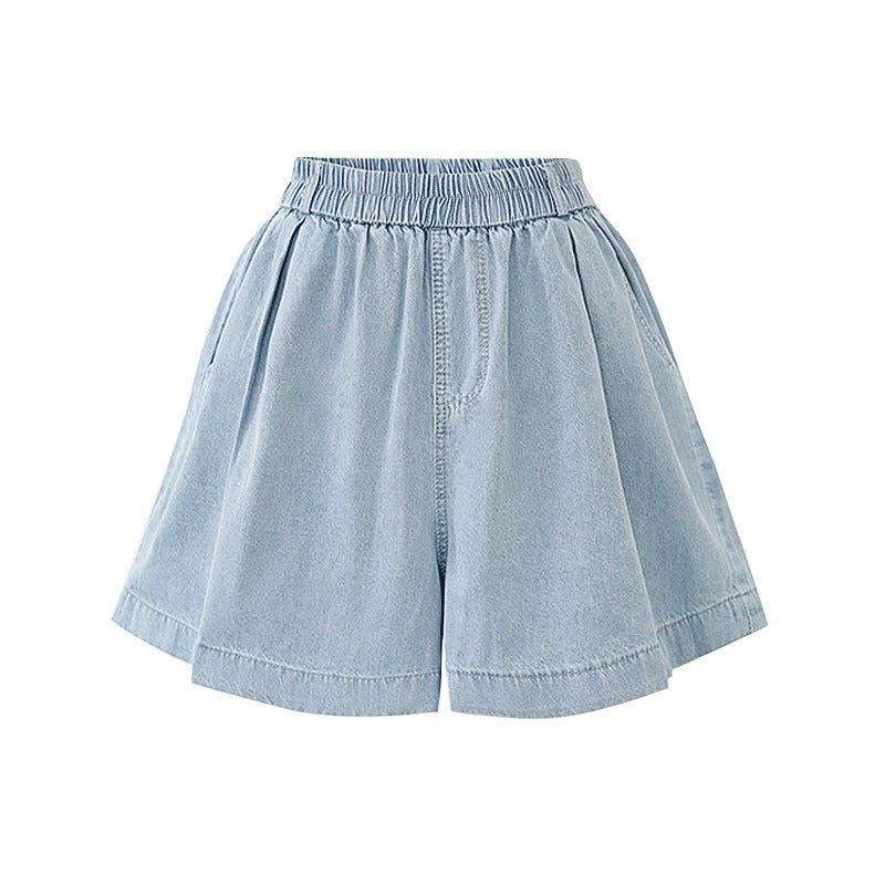 Plus Size Stretchband Denim Shorts