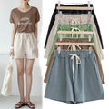 Plus Size Drawstring Pockets Shorts