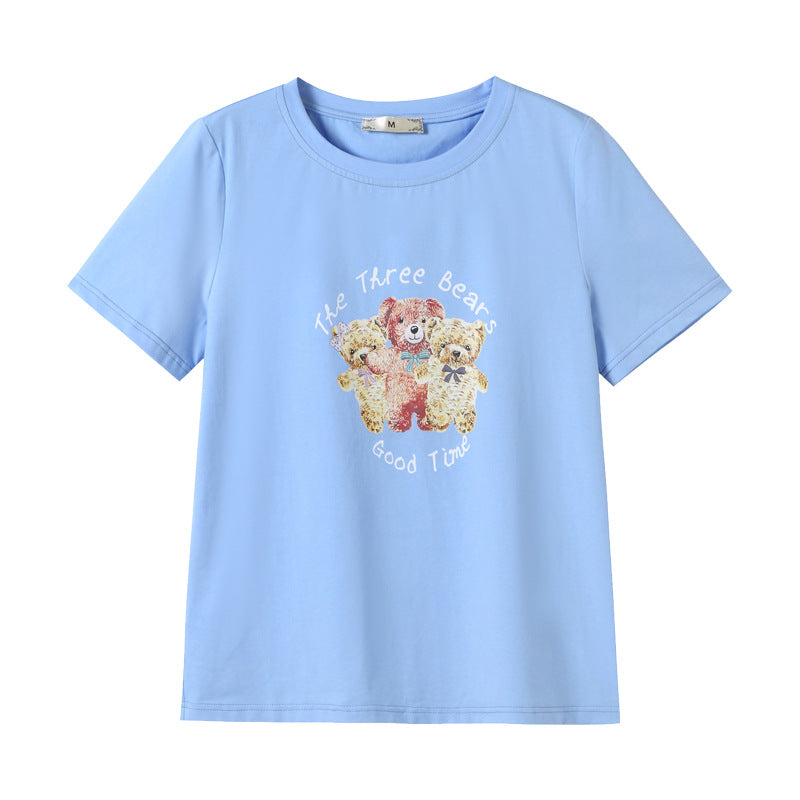 Plus Size Cotton Bear T Shirt