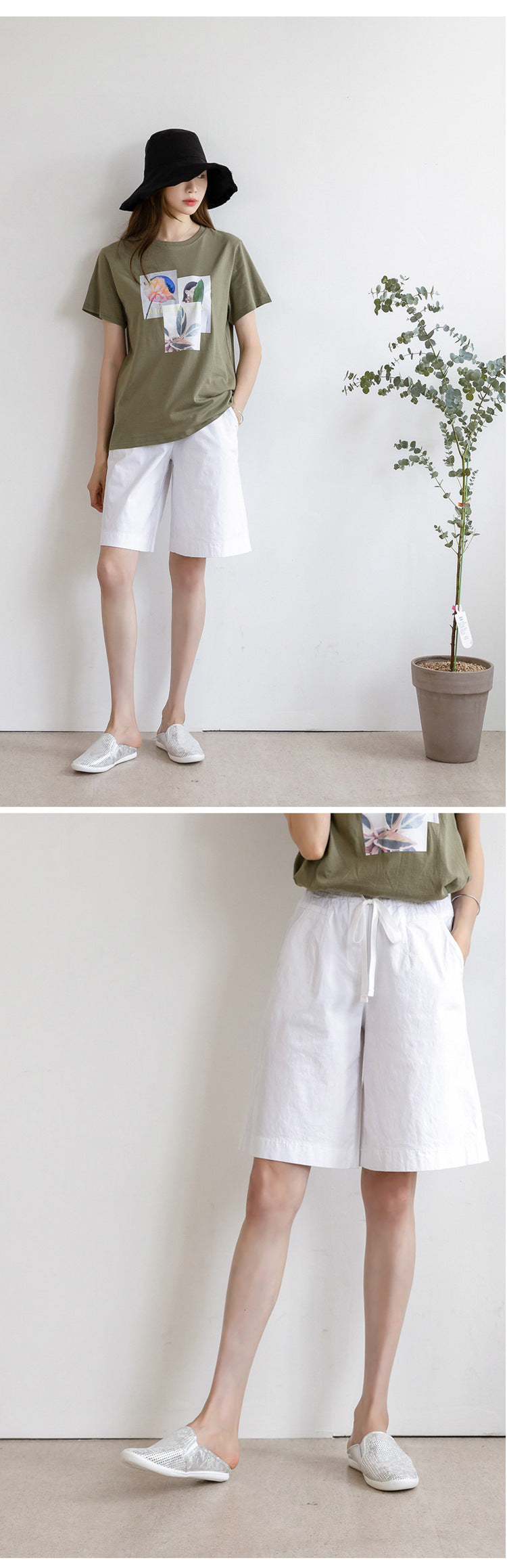 Plus Size Longer Shorts