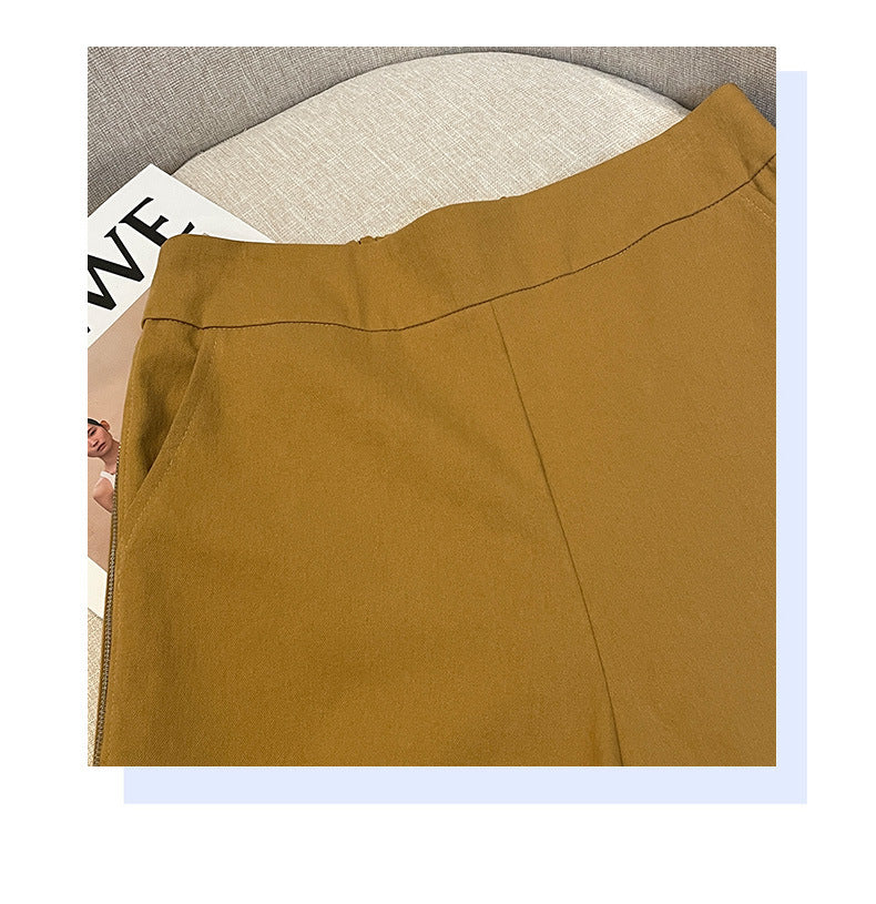 Plus Size Side Zip Shorts