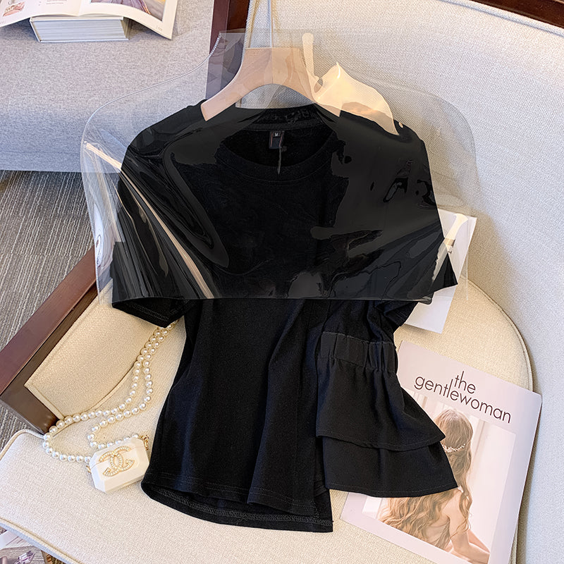 Plus Size Tier Side Blouse