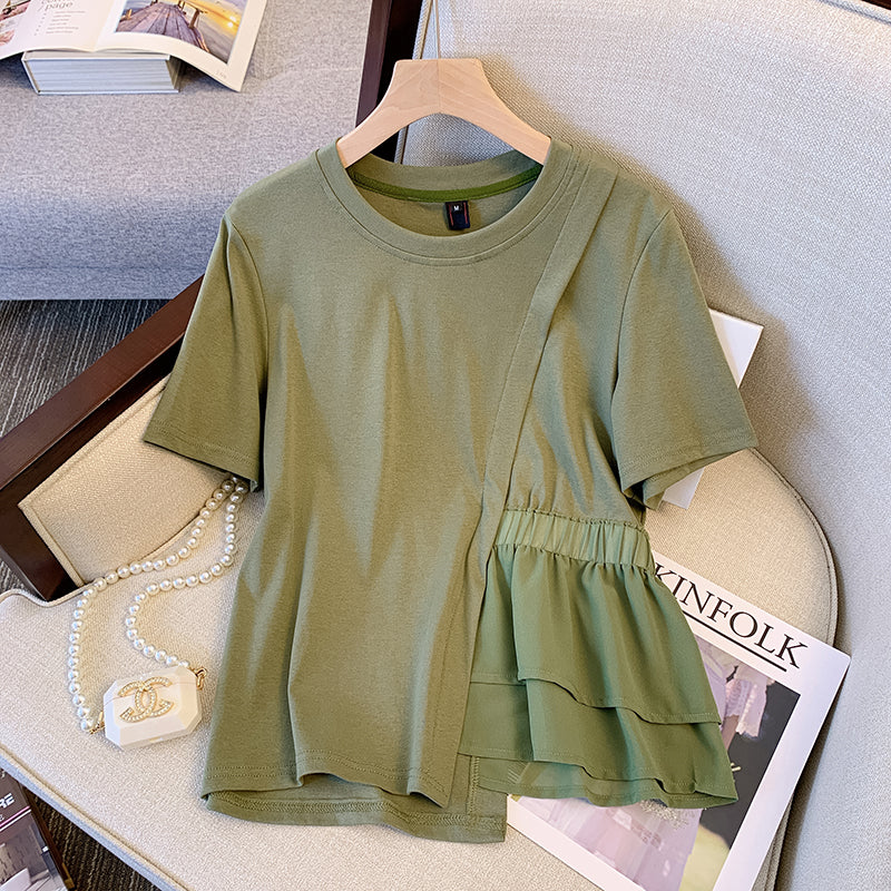 Plus Size Tier Side Blouse