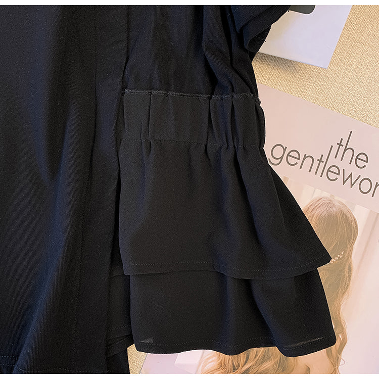 Plus Size Tier Side Blouse