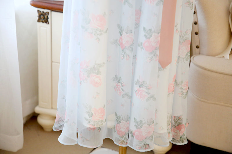 Plus Size Floral Hanbok Dress