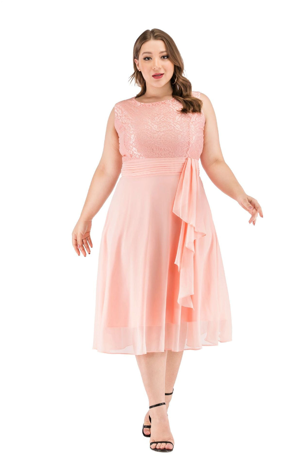 Plus Size Lace Formal Dress