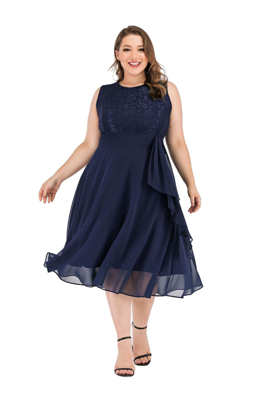 Plus Size Lace Formal Dress