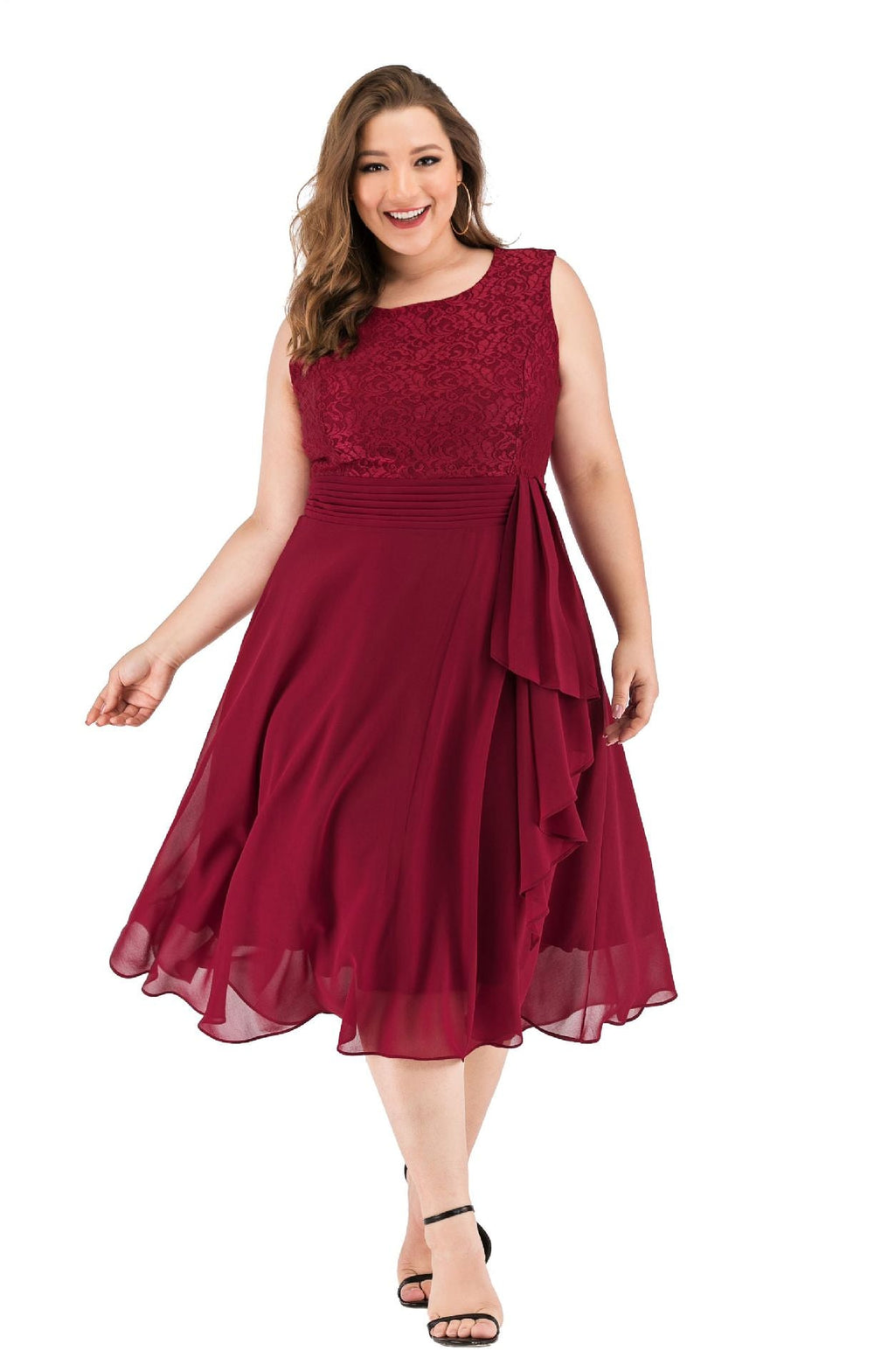 Plus Size Lace Formal Dress