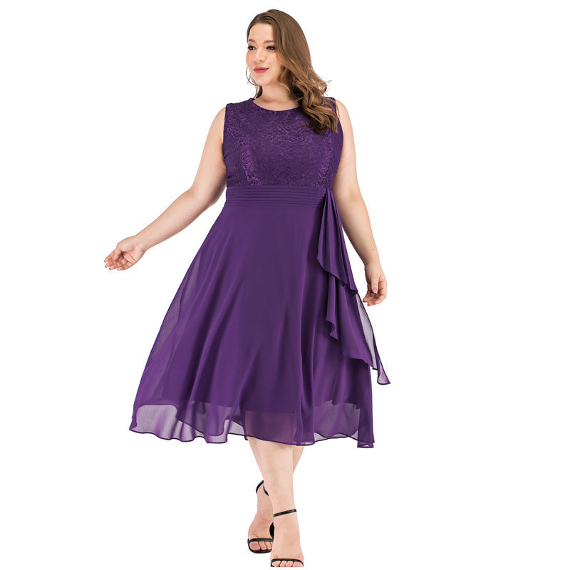 Plus Size Lace Formal Dress