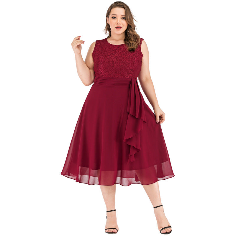 Plus Size Lace Formal Dress
