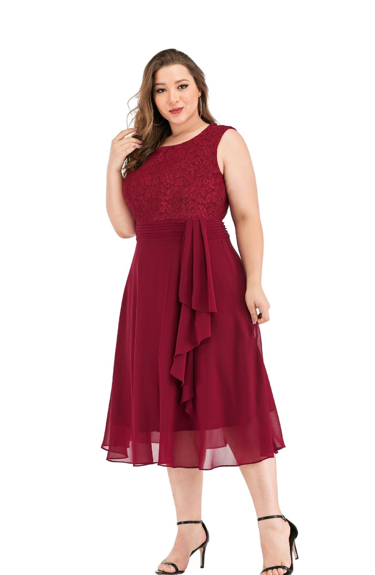 Plus Size Lace Formal Dress